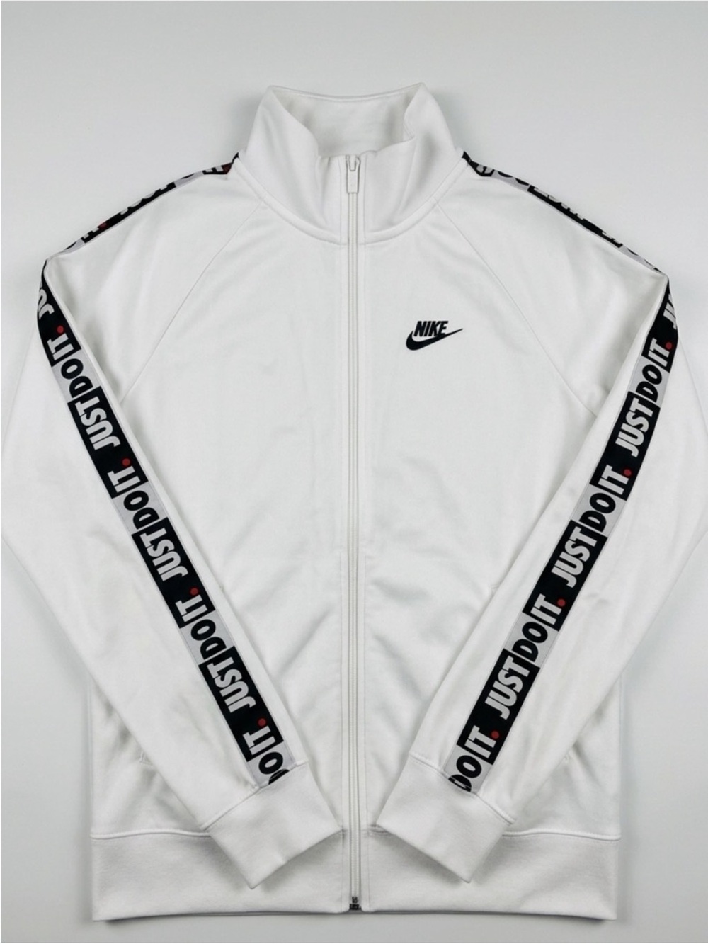 Nike Sportswear JDI Men's Polyknit Tape Jacket - White Size S/M